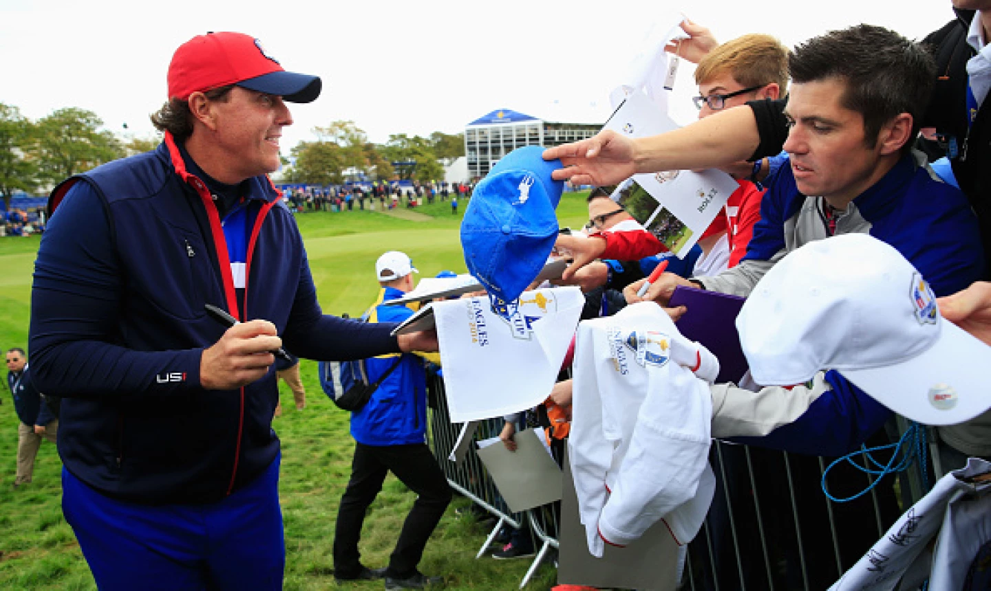 Phil Mickelson at 2014 Ryder Cup