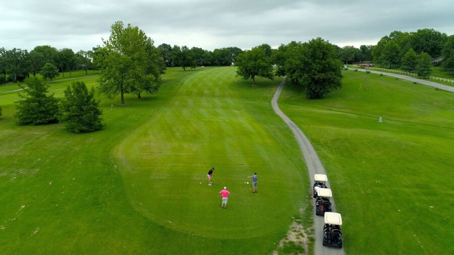 Golfers at Eldon GC