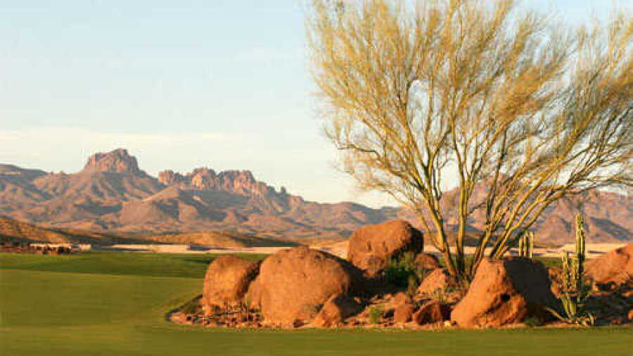 Laughlin Ranch GC: practice green