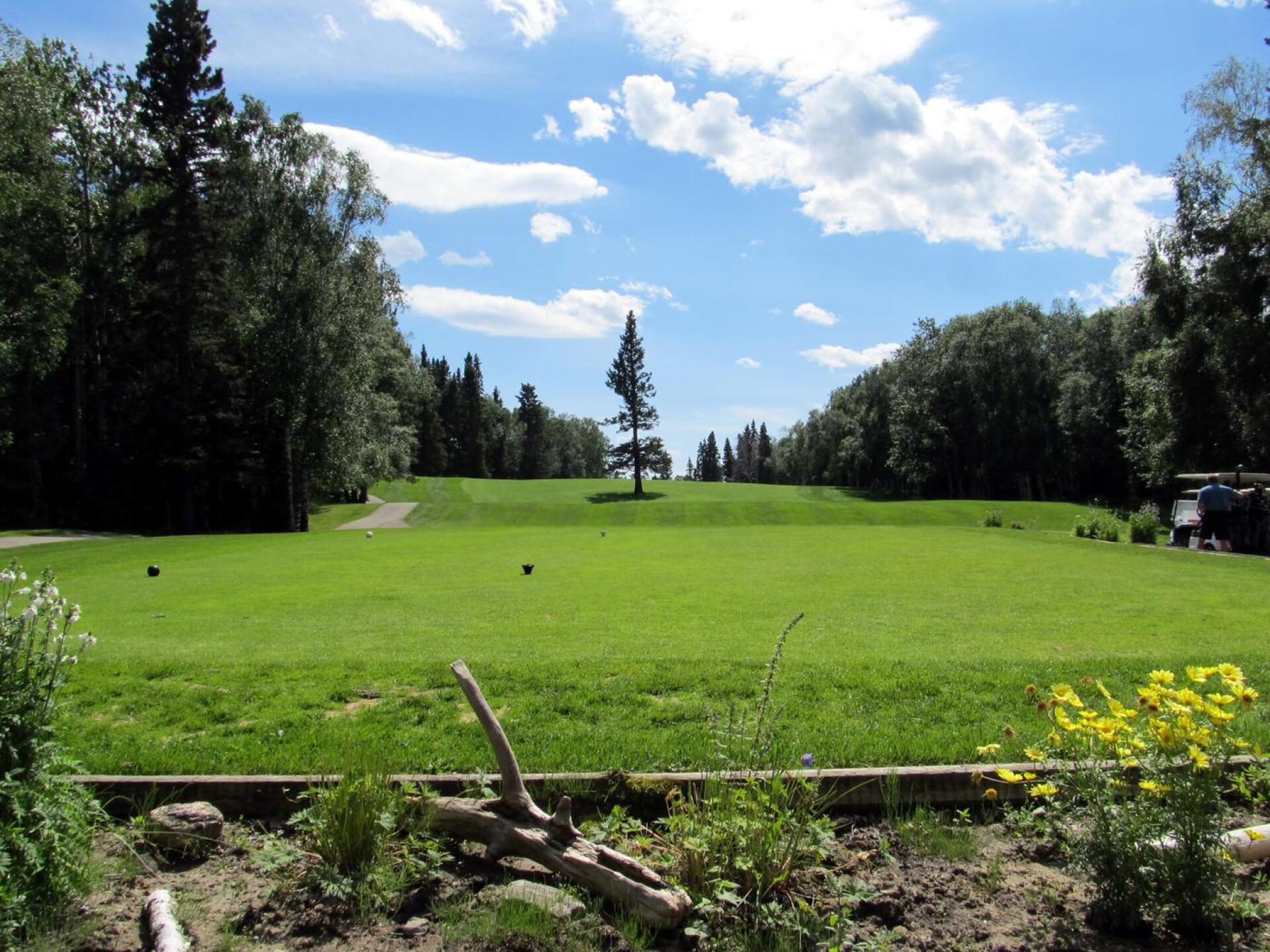 Waskesiu GC, Hole 1, Par 4, 335 yds (Photo submitted by DYakimec on 03/25/2016)