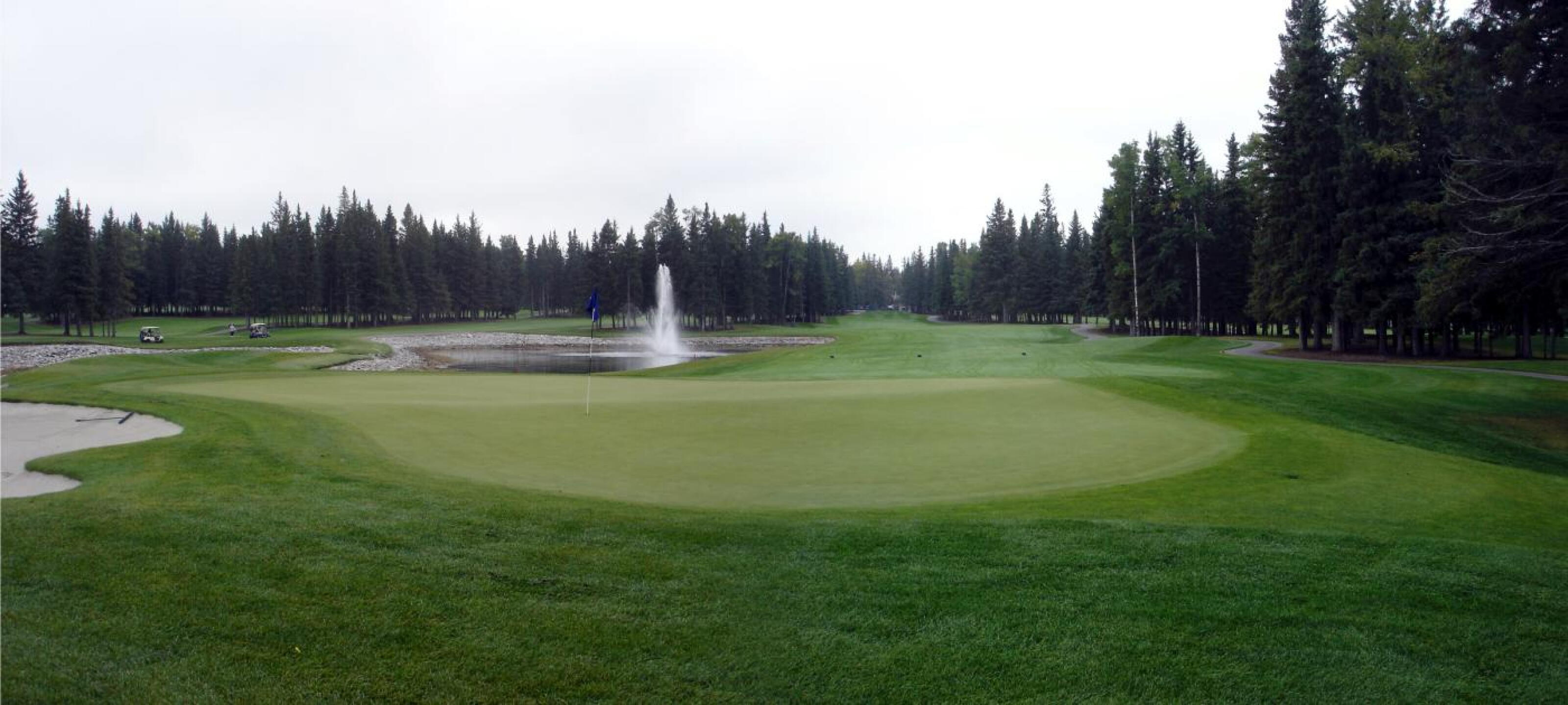 Sundre GC, Hole 1, Par 4, 412 yds (Photo submitted by DYakimec on 10/02/2019)