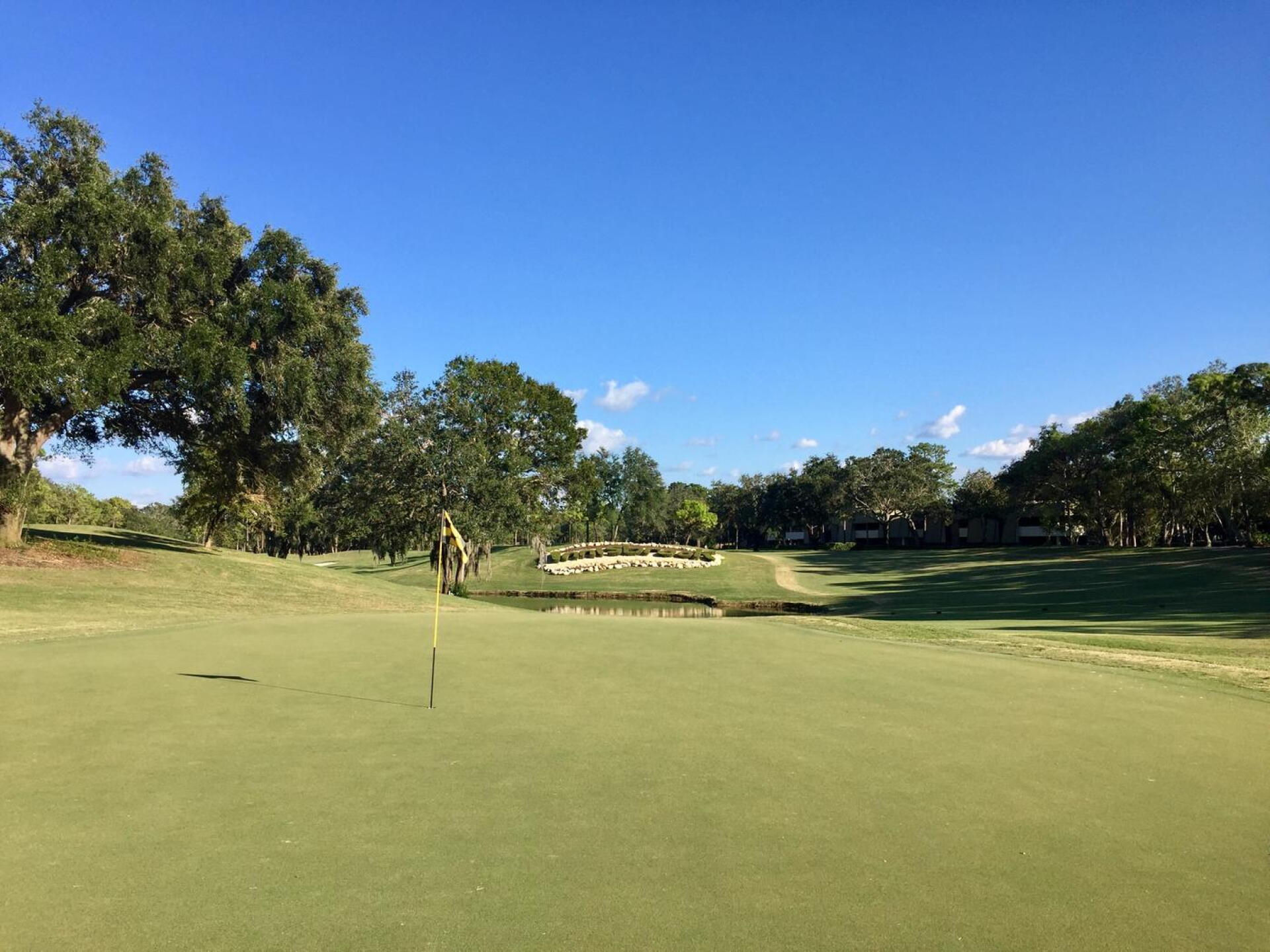 A look back from the green of the Copperhead's double-dogleg, par-5 14th hole. (Photo submitted by TimGavrichGP on 12/20/2017)