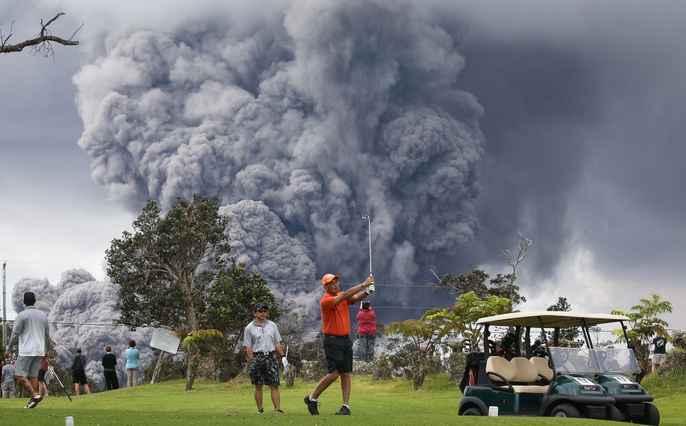 Volcano Golf Course - eruption