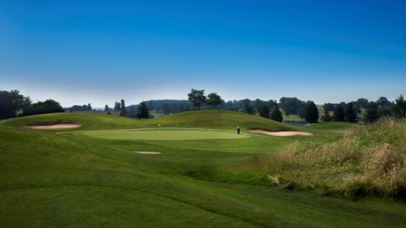 The 2nd green on the Kings course