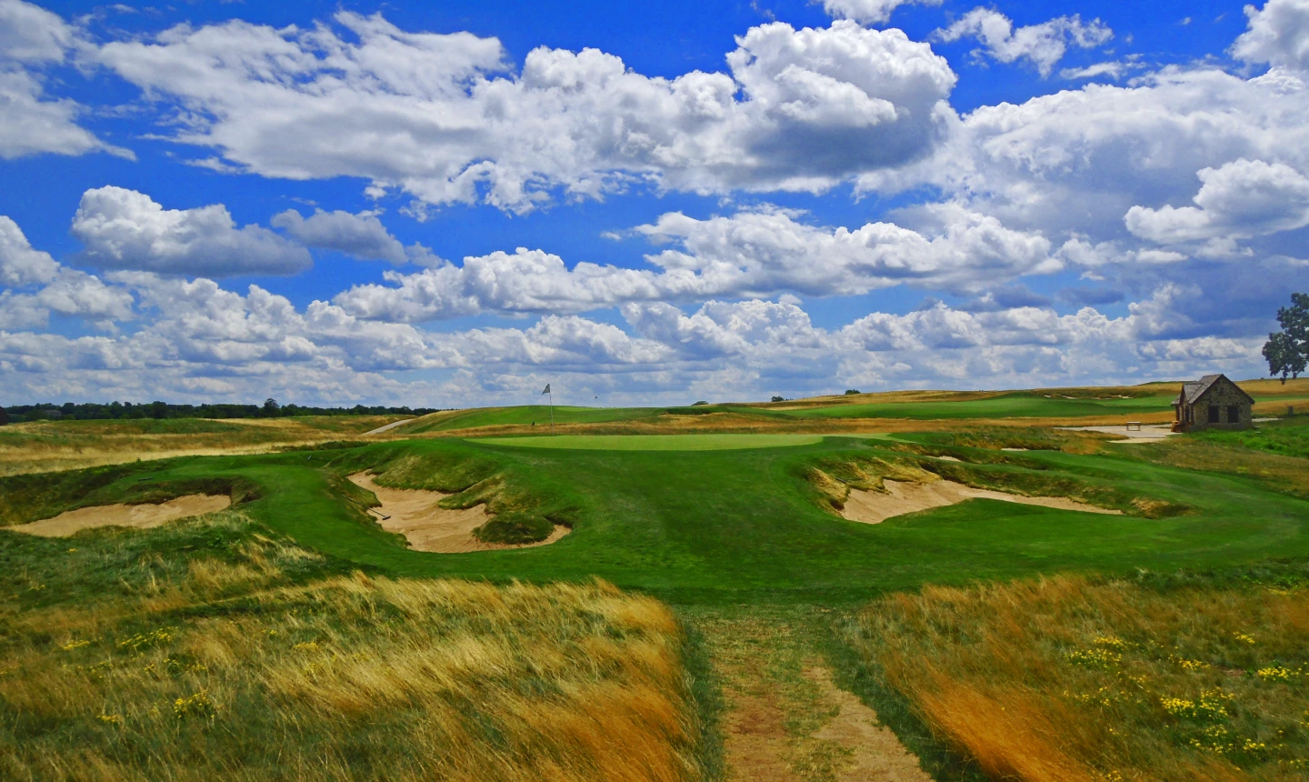 Erin Hills golf course - No. 9
