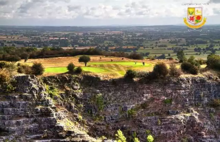 Rugged landscape at Llanymynech Golf Club