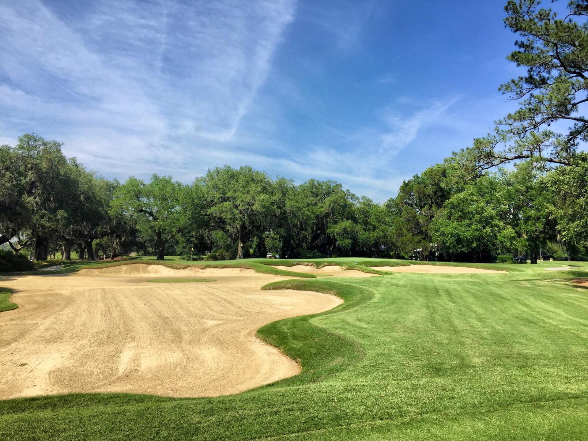 The very short par-3 ninth at Caledonia is somewhat controversial, but it's hard to deny its beauty. (Photo submitted by TimGavrichGP on 11/08/2017)