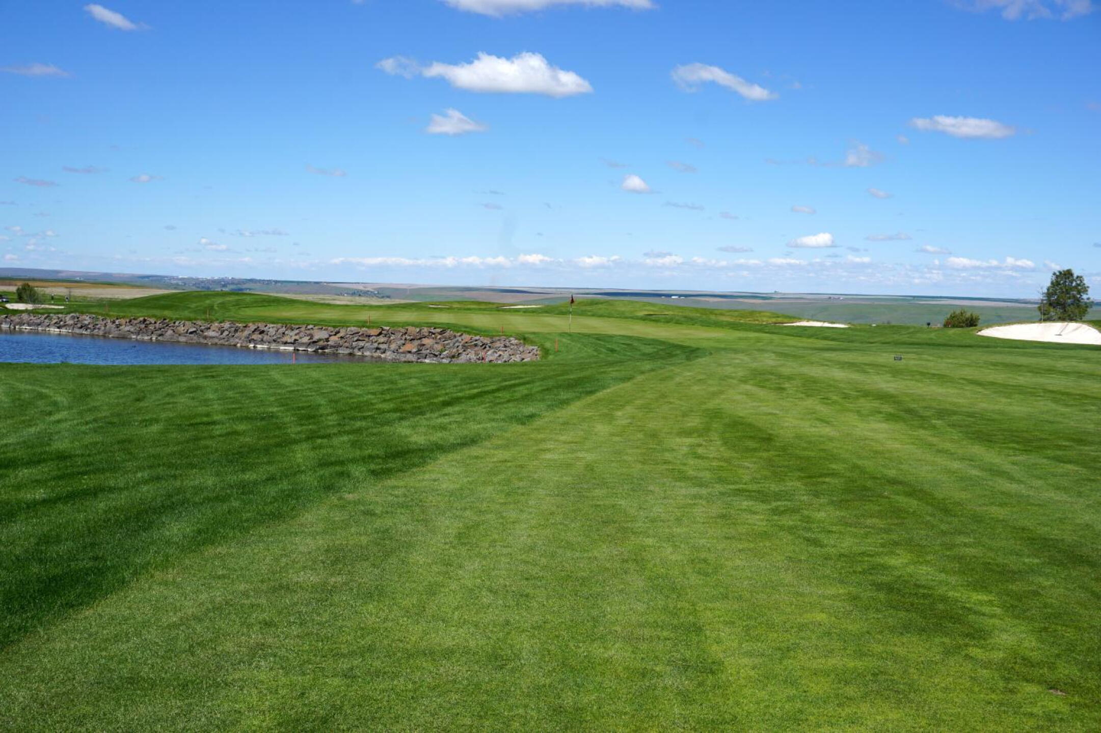 Wildhorse Resort GC, Hole 5, Par 5, 520 yds, 80 yds out (Photo submitted by DYakimec on 05/06/2019)