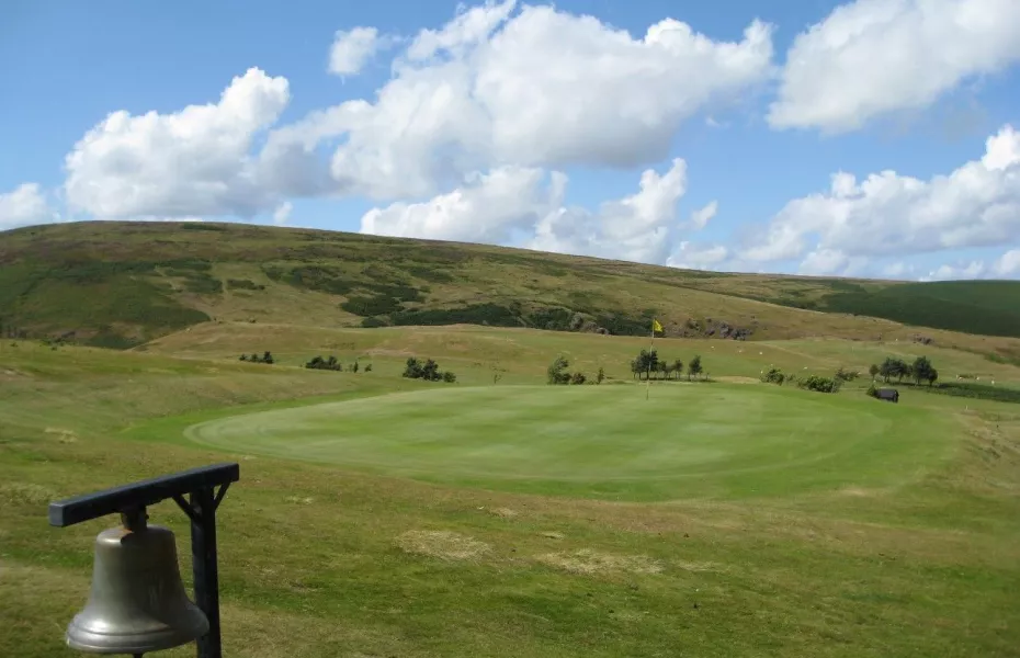 14th green at Church Stretton Golf Club