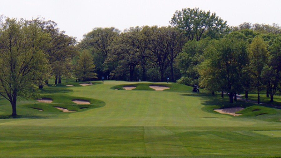 Dubsdread golf course at Cog Hill - hole 4