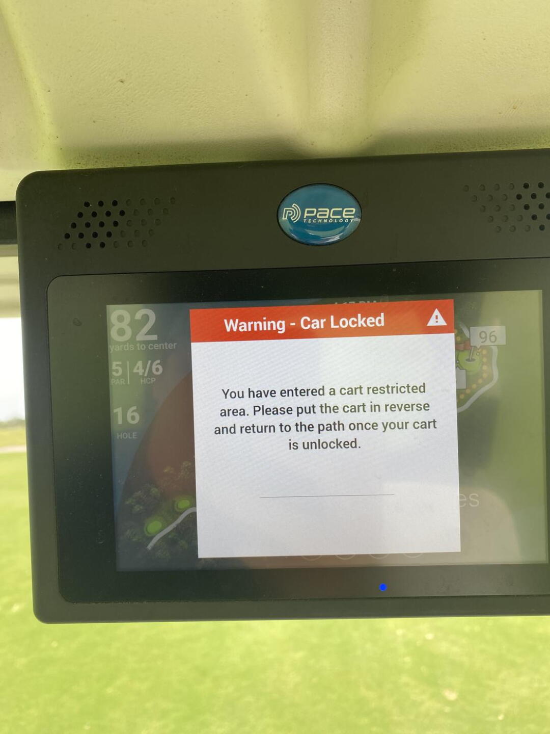 This is excessive!!! 82 yards away from the green!! (Photo submitted by u9057456 on 05/09/2023)