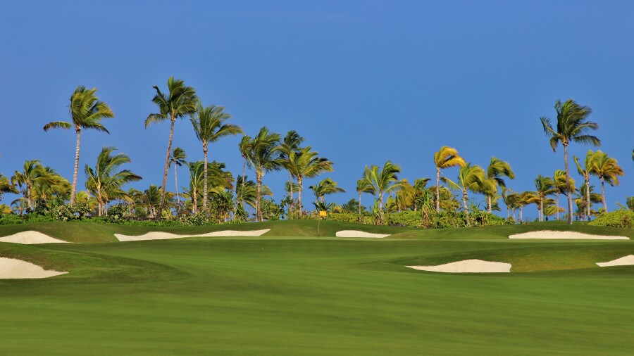 Kohanaiki golf course - hole 8