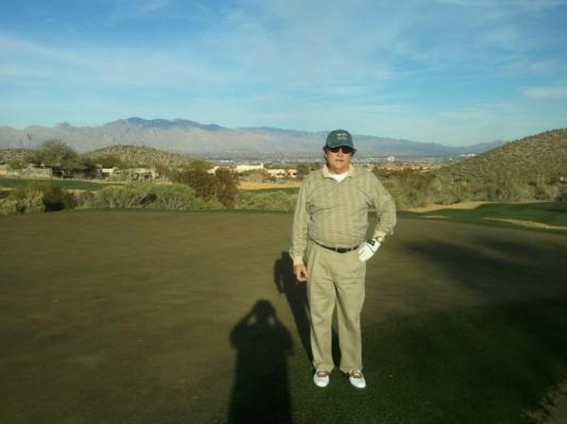 Me at Starr Pass, Tucson behind me (Photo submitted by azwildcat127 on 01/19/2013)