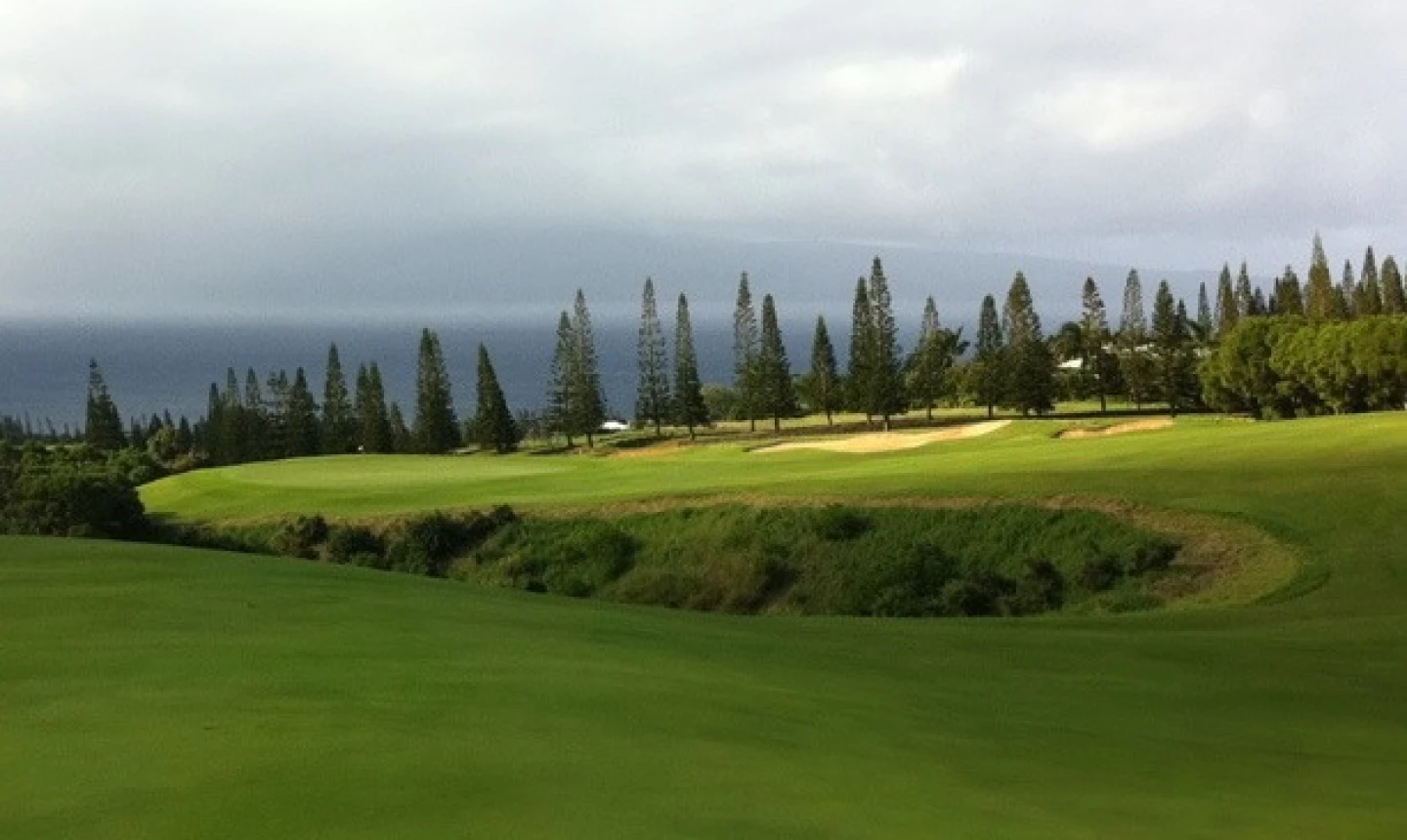 Plantation golf course at Kapalua - 17th