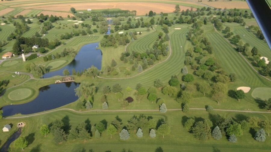 Moccasin Run GC: Aerial view