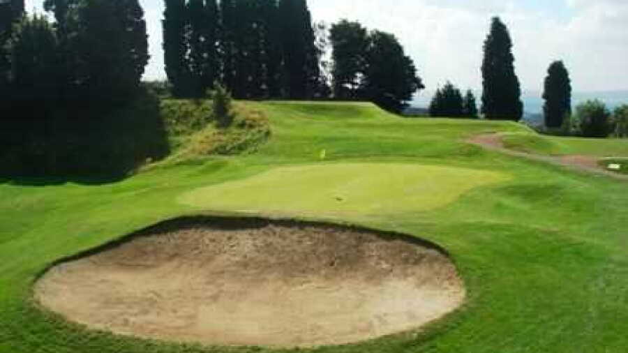 Greenside bunker at Dudley GC