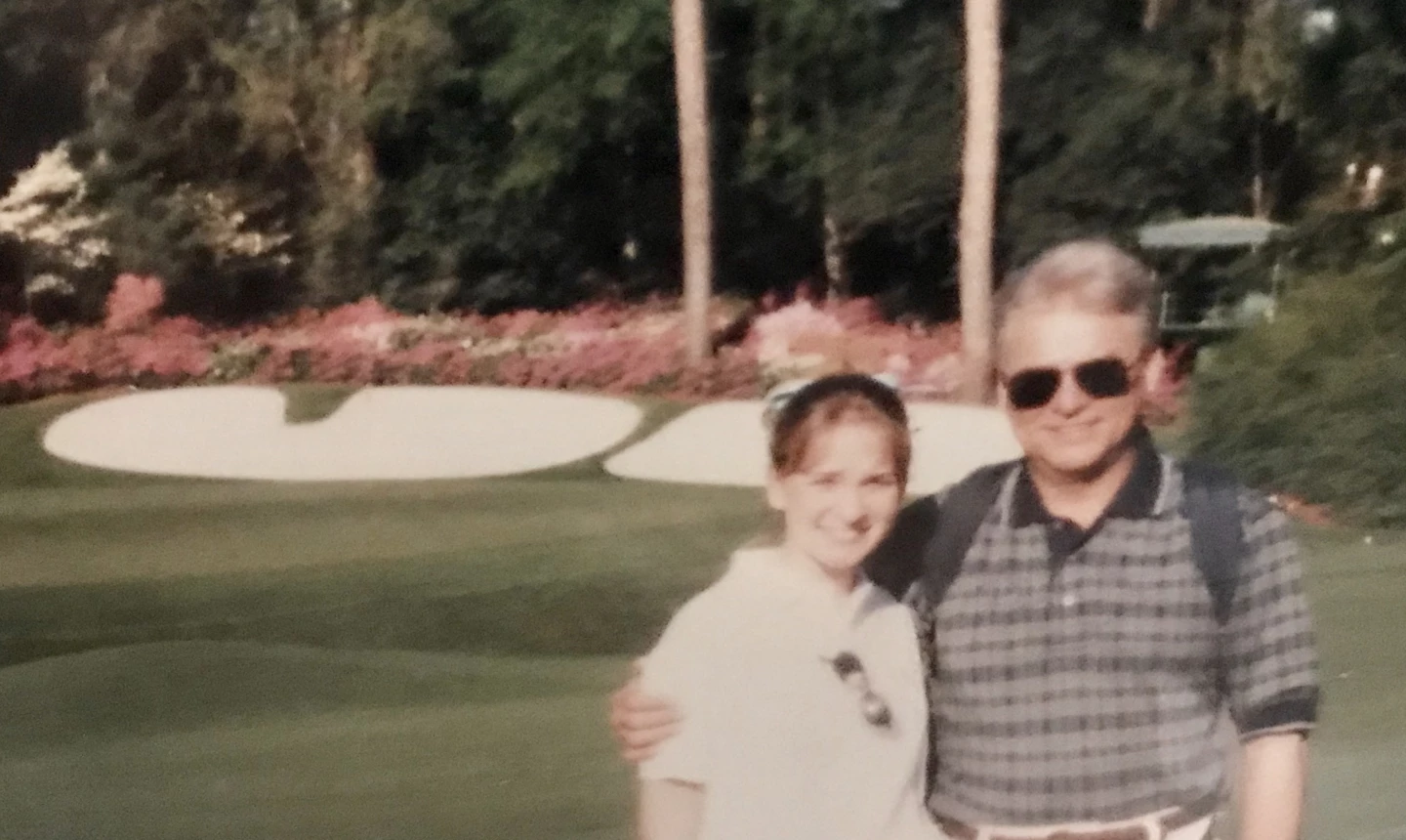 Amy Rogers and her dad