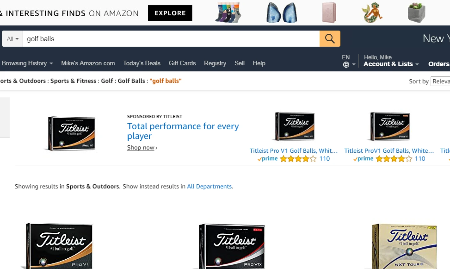 Amazon golf