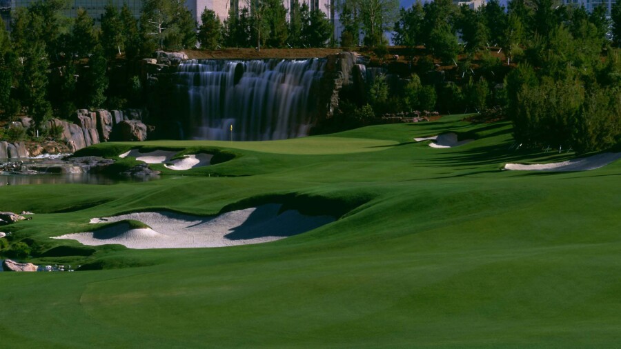 Wynn Golf Club in Las Vegas - hole 18