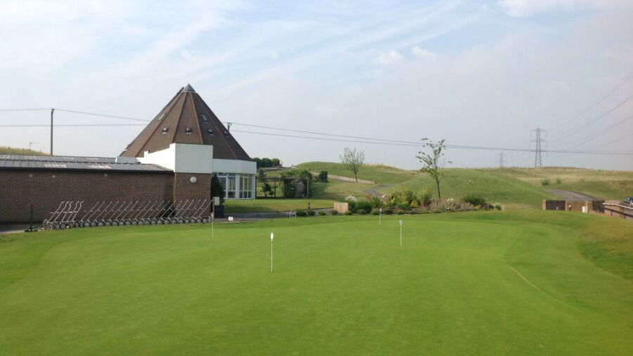 The putting green at Pedham Place