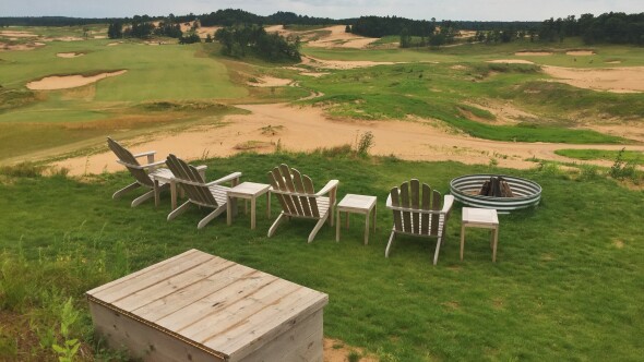 Sand Valley course at Sand Valley Golf Resort - chairs
