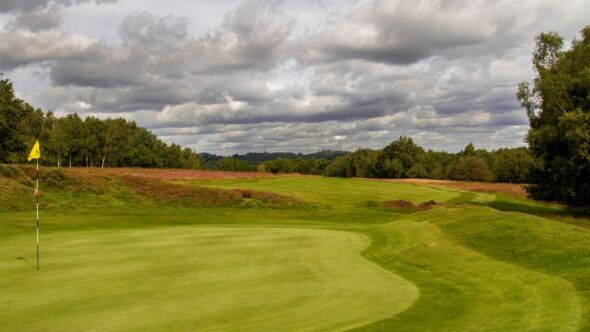 8th green on the Old course at Royal Ashdown Forest