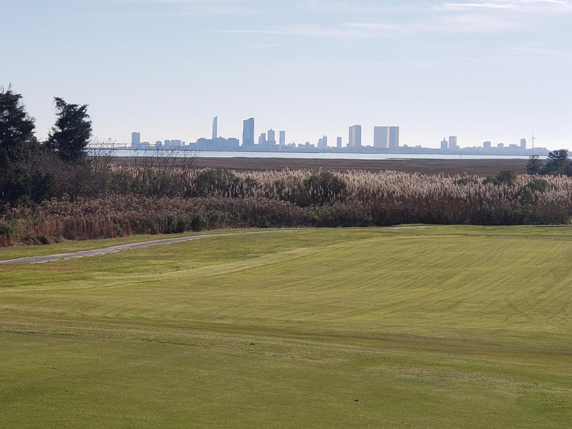 View from 15th green.  Atlantic City skyline. (Photo submitted by killdeer40 on 11/21/2019)