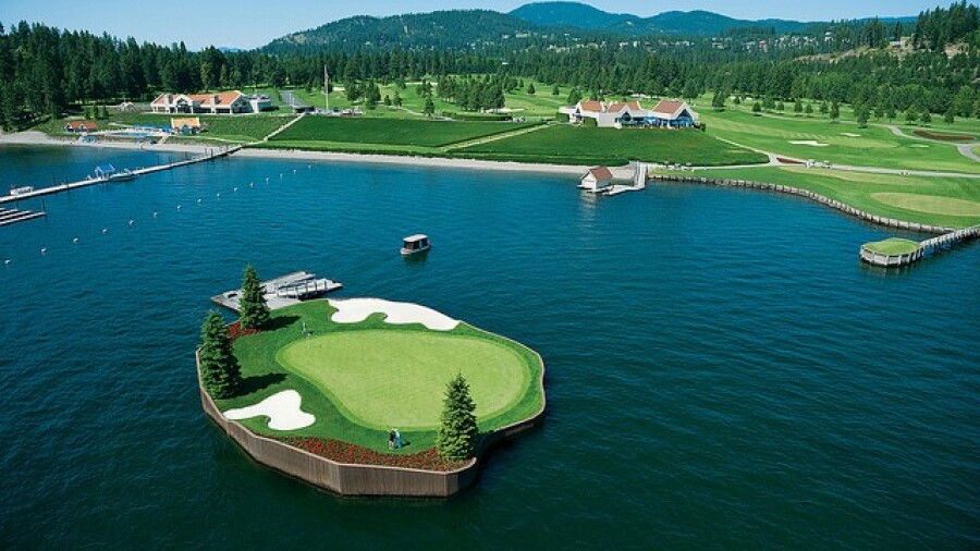 Coeur d'Alene Resort golf course - 14th hole