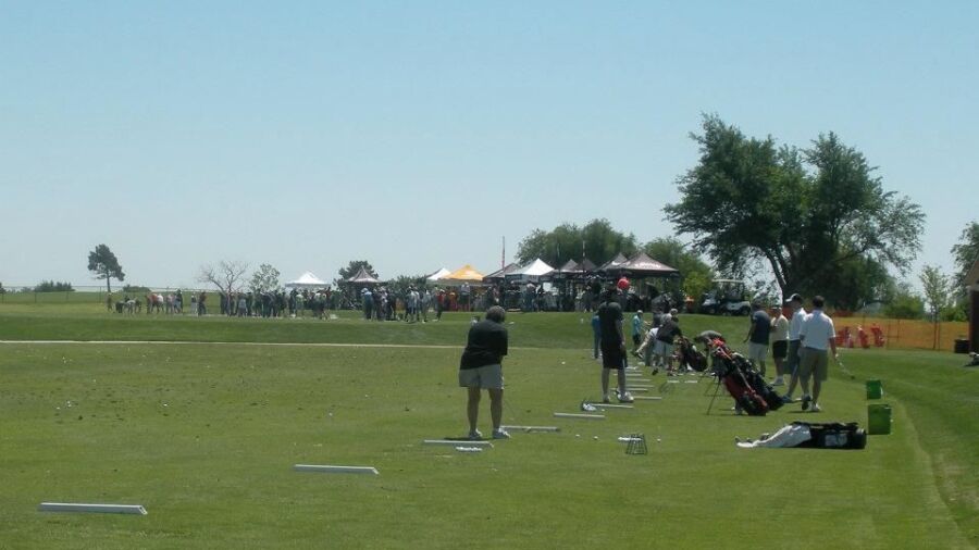 Lake Hefner GC: Practice area
