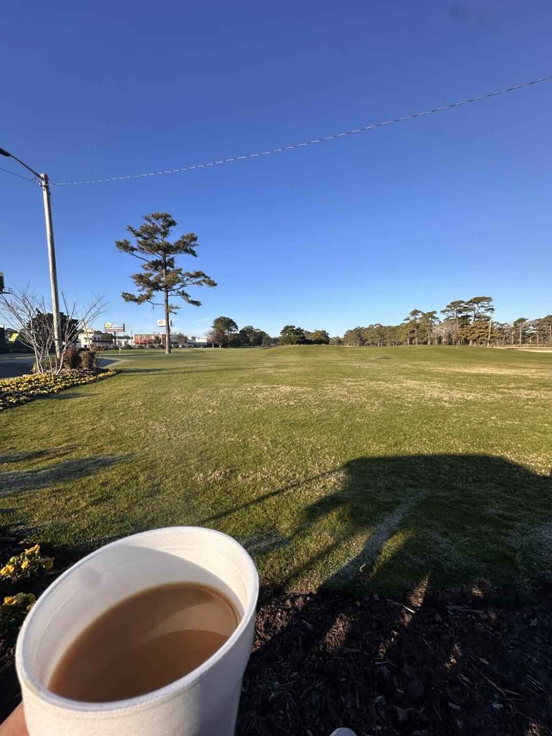 Coffee before my 8 AM tee time (Photo submitted by JSAODJdvikIxYArtoplL on 03/03/2025)