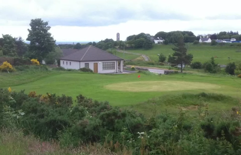 Helmsdale GC: #9 & clubhouse