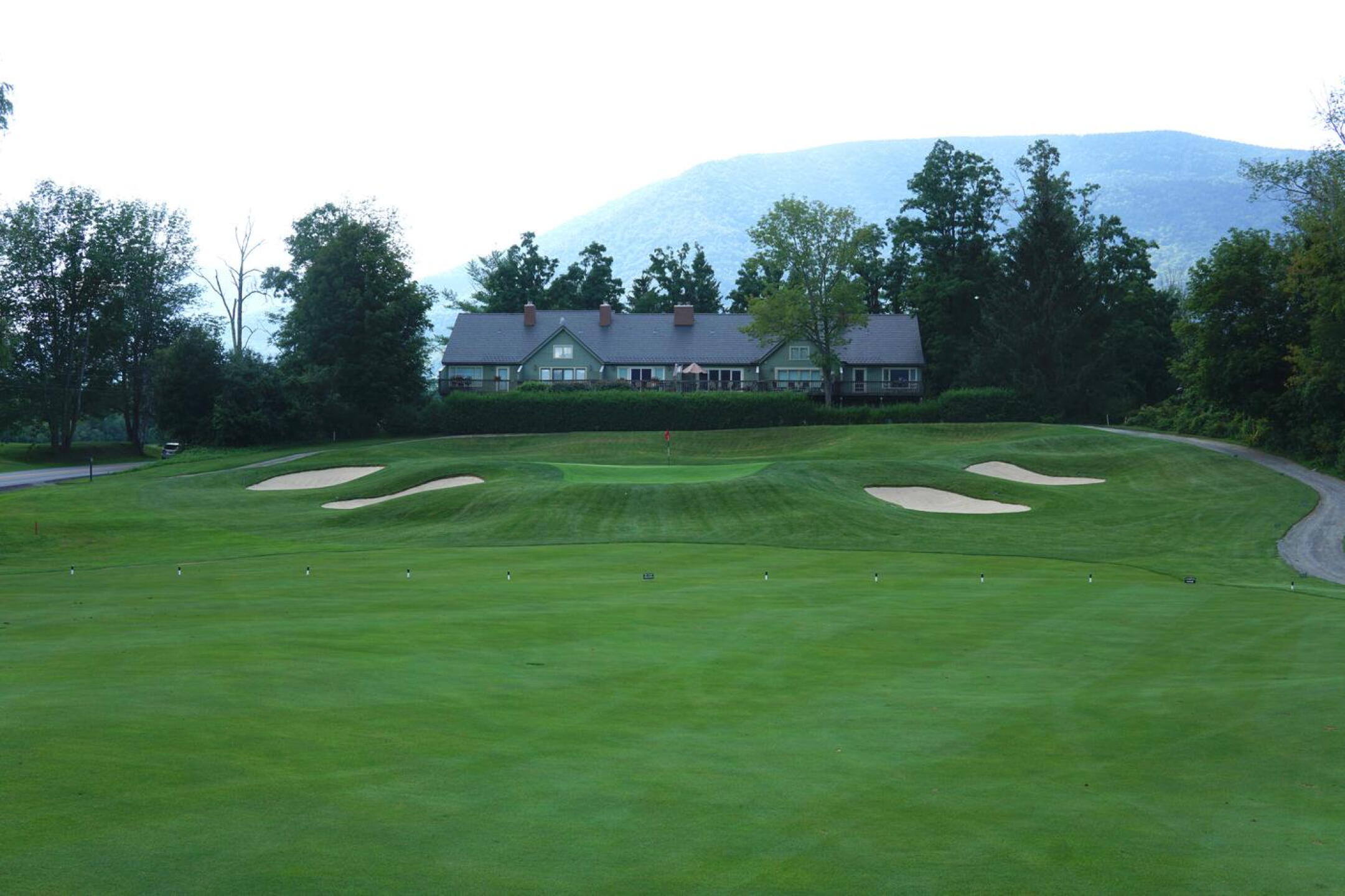 8, par-4, 398. One of the deeply embedded greenside bunkers may prove hazardous to your score after an errant approach shot. (Photo submitted by AptlyLinked on 08/30/2022)