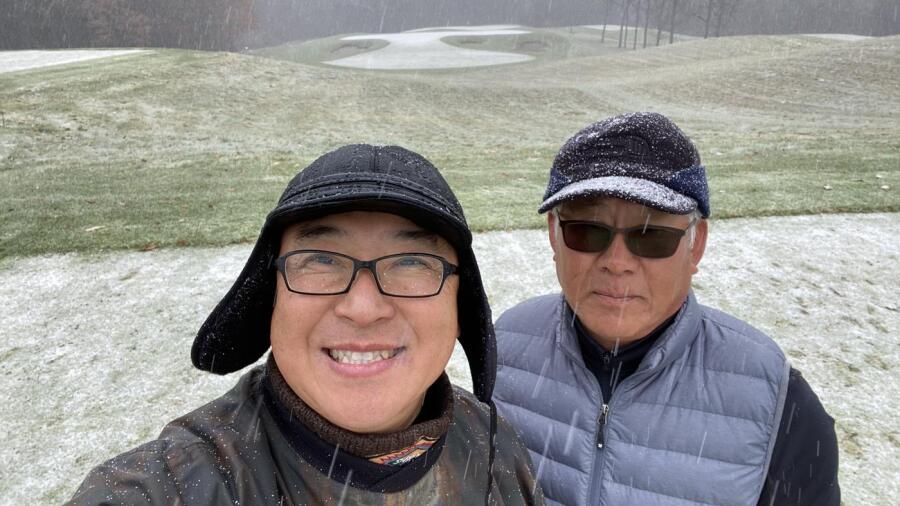 Golf Course - snow storm