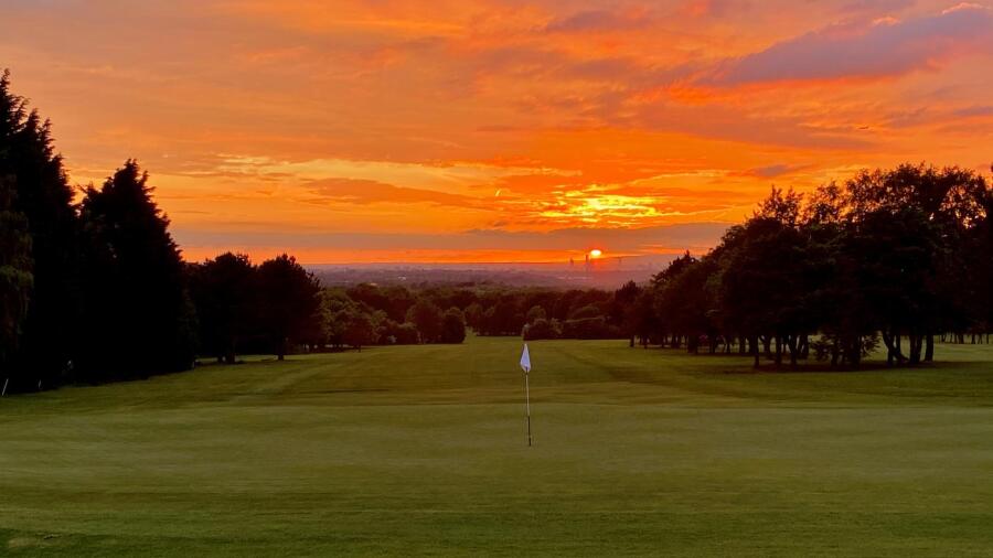 Marple Golf Club - sunset 