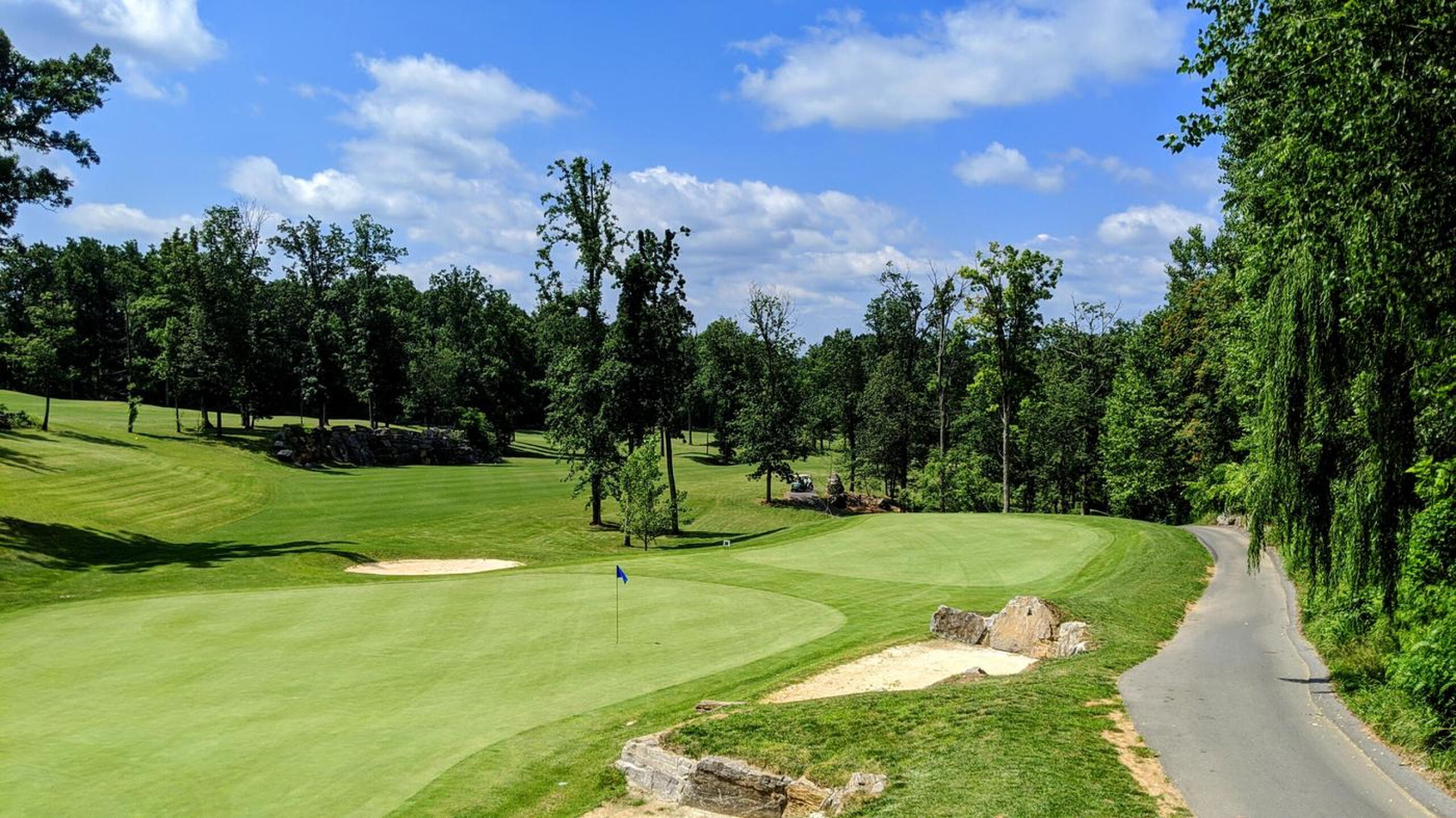 the split green on the par-4 7th on the Boulder course. (Photo submitted by Back9Ben on 07/05/2020)