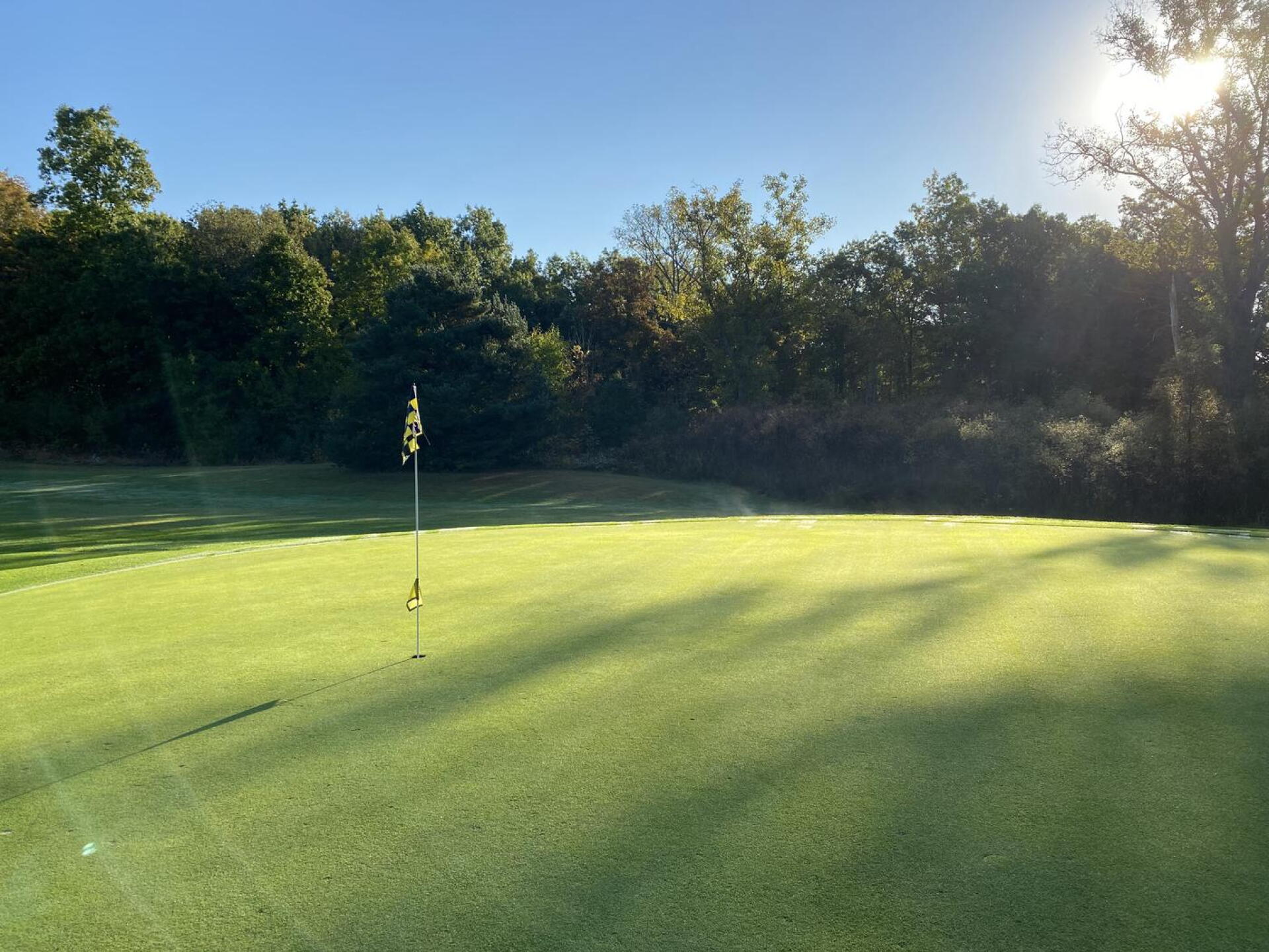 2nd green. This is a long par 3 and the green is quite small. This hole is a tone setter for a round if I've ever seen one. (Photo submitted by BuffaloBen15 on 01/04/2022)