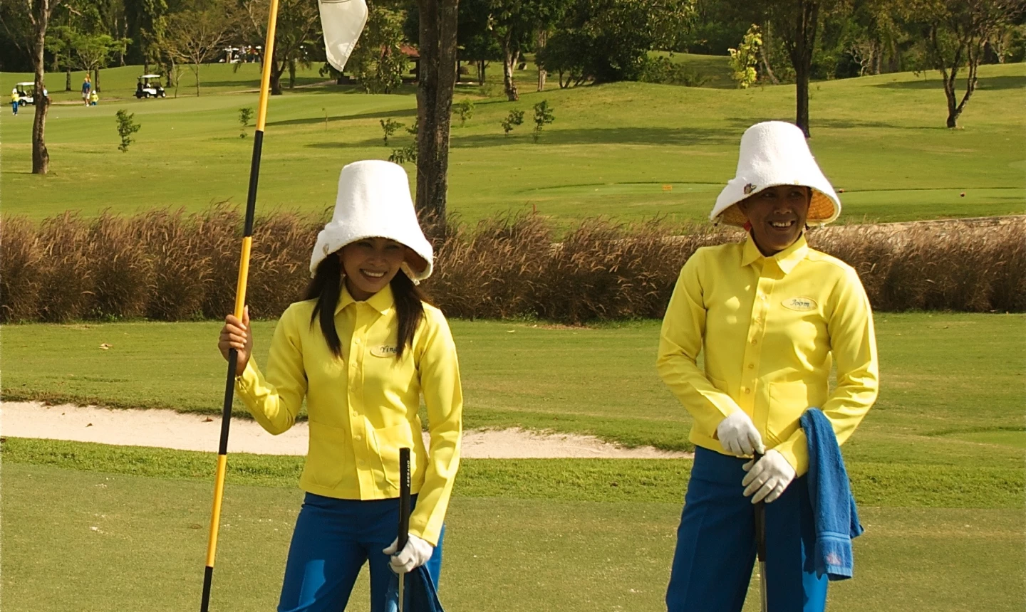 Caddies at Siam Country Club in Pattaya