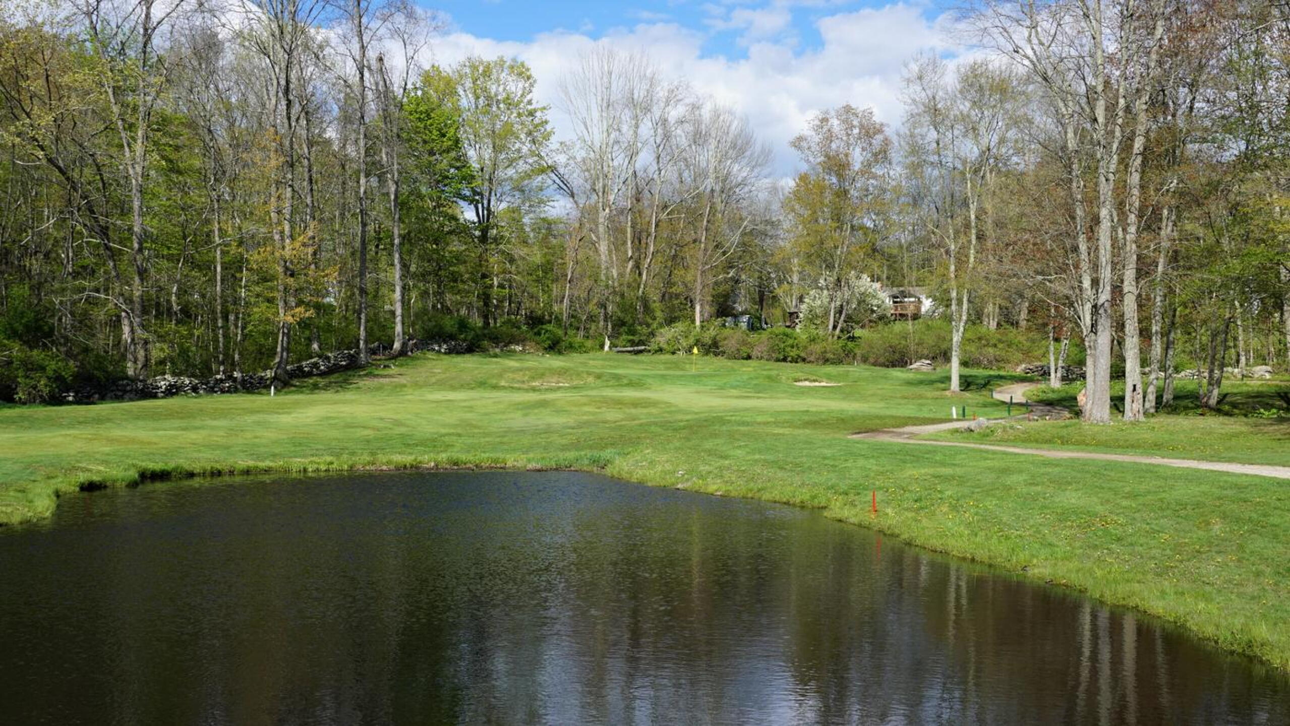 Seven. Par-5 of 470, playing uphill. Your approach cannot be right or left or too long. That leaves two options: short or on the green itself. (Photo submitted by AptlyLinked on 05/13/2021)