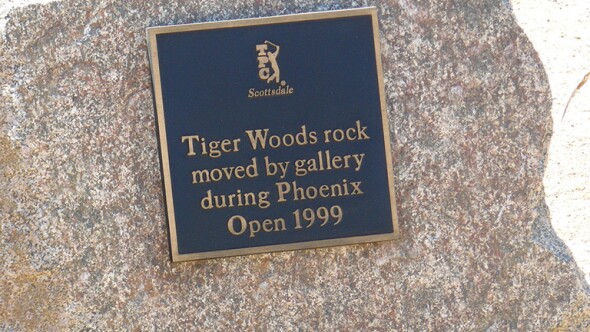 TPC Scottsdale - Tiger Rock plaque