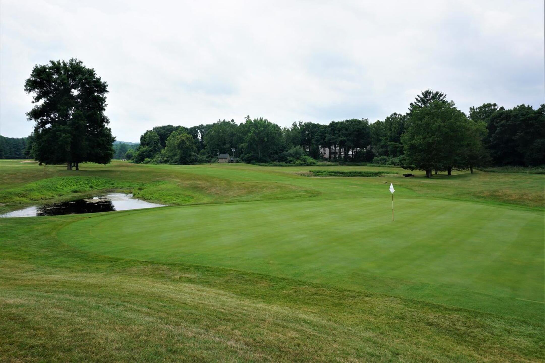 One: A terrific 346-yard opener with a tight landing zone (view from behind green). (Photo submitted by AptlyLinked on 07/10/2020)