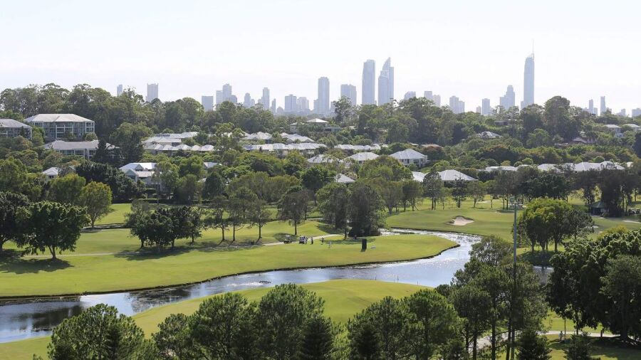 Royal Pines aerial photograph
