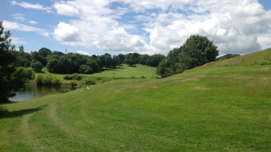 16th green on the China Fleet Golf Course