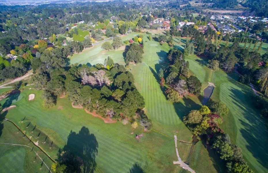 Aerial view from Bowral GC