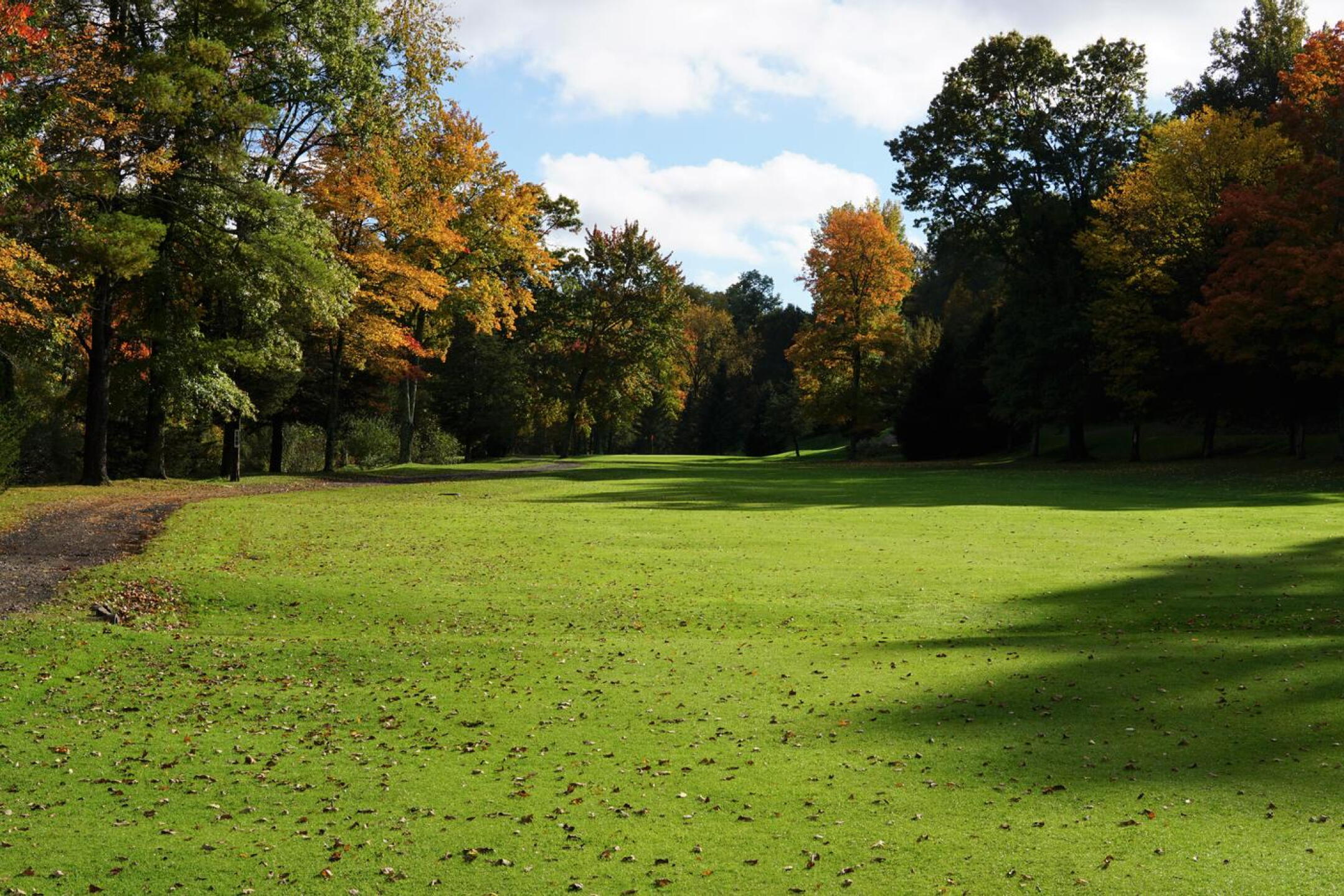 The third fairway in the late-afternoon, autumn sunlight. (Photo submitted by AptlyLinked on 10/20/2022)