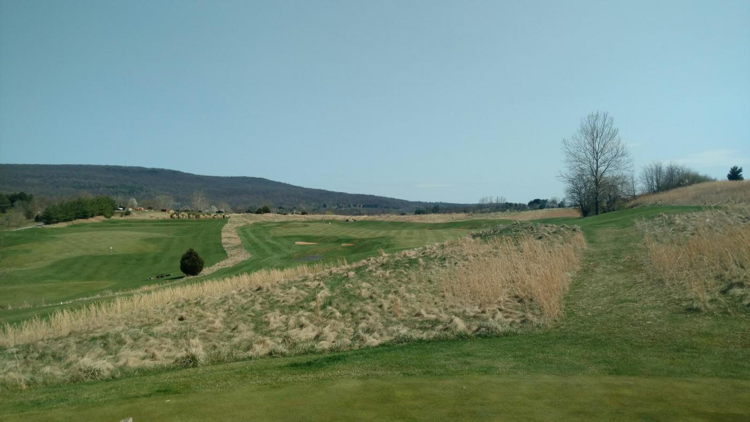 The 7th is a long par-4 with fescue on the right that will gobble up your ball in no time. (Photo submitted by Back9Ben on 04/19/2018)
