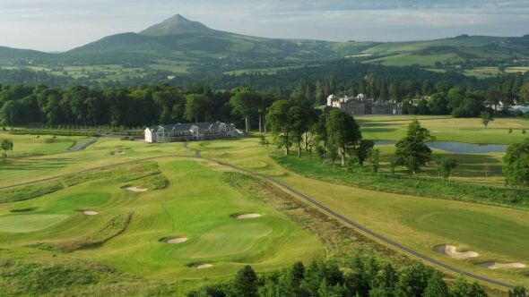 The clubhouse at Powerscourt Golf Club