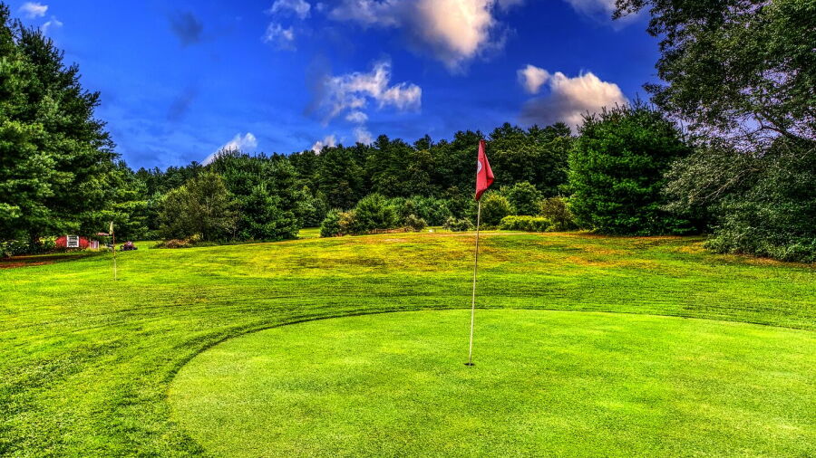 View from a green at Red Farm Golf