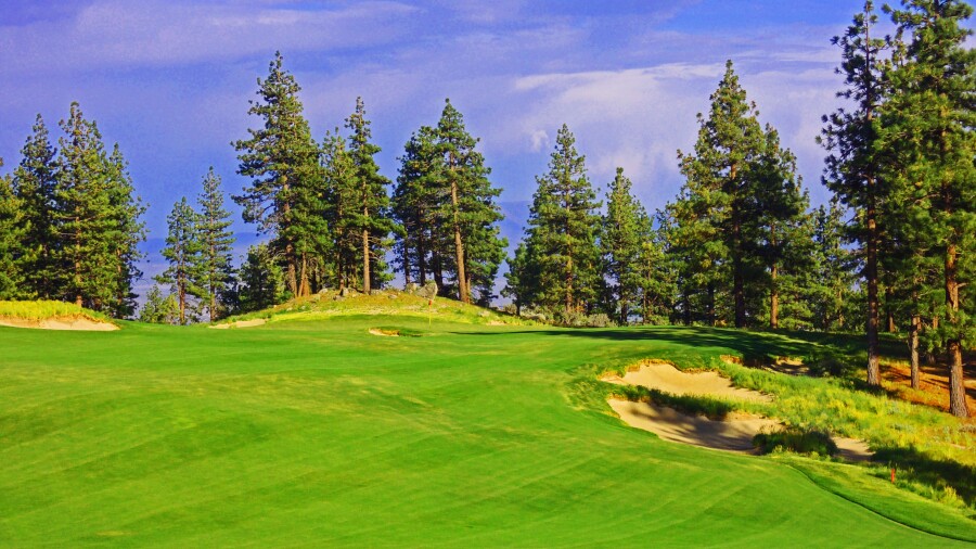 Clear Creek Tahoe golf course - 18th hole
