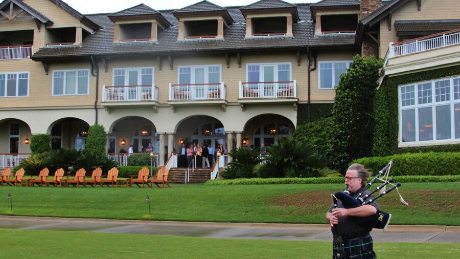 Sea Island Resort - bagpiper