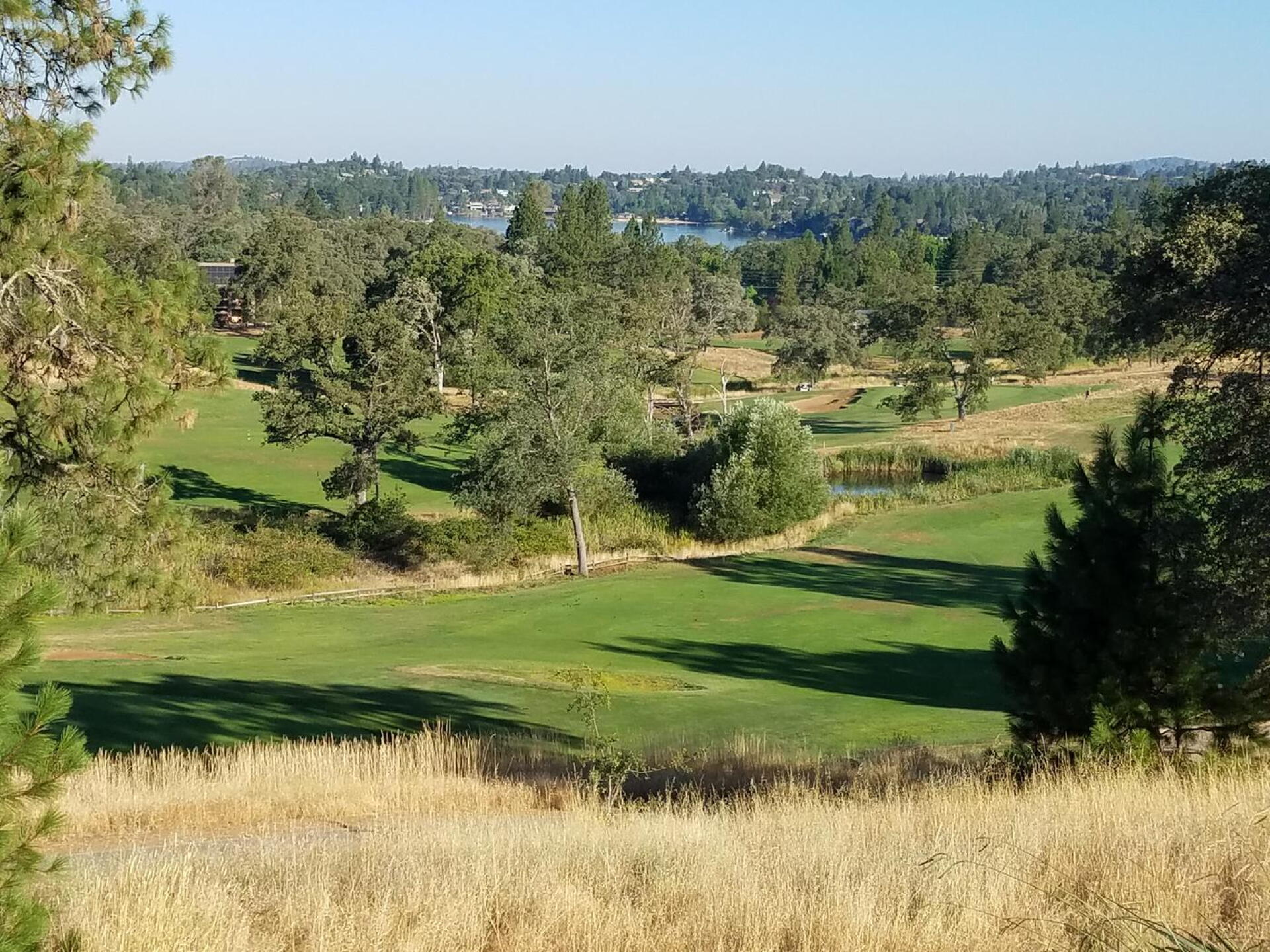 A view from the practice green, Lake of the Pines in the background. (Photo submitted by Titaniumhen on 07/22/2017)